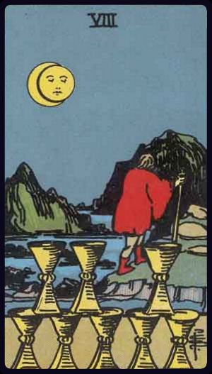 Tarot card Eight of Cups