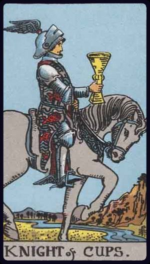 Tarot card Knight of Cups