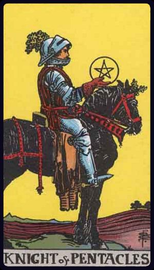 Tarot card Knight of Pentacles