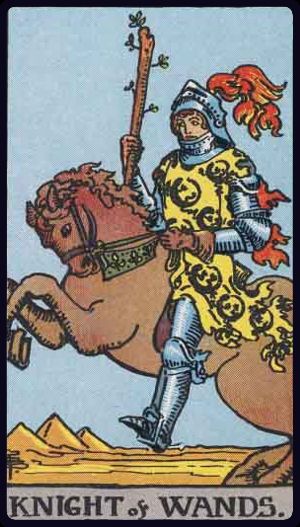 Tarot card Knight of Wands