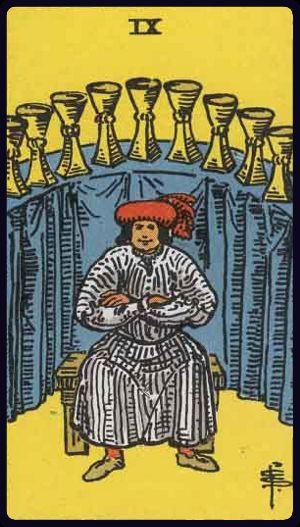 Tarot card Nine of Cups