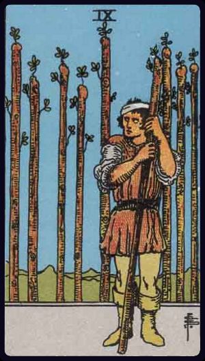 Tarot card Nine of Wands