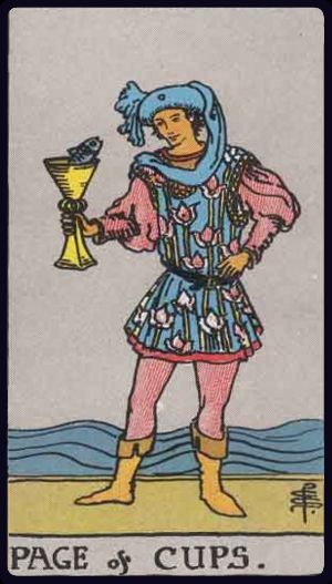 Tarot card Page of Cups