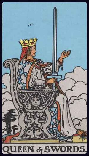 Tarot card Queen of Swords