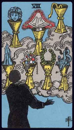 Tarot card Seven of Cups