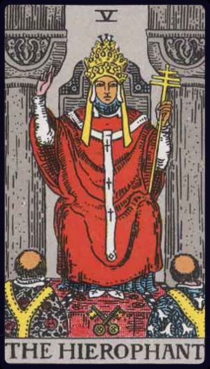 Tarot card The Hierophant