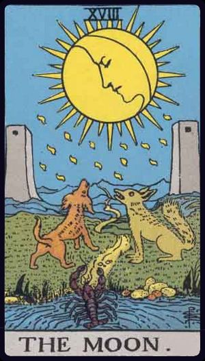 Tarot card The Moon