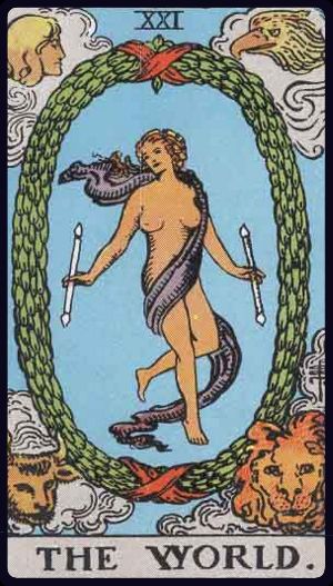 Tarot card The World