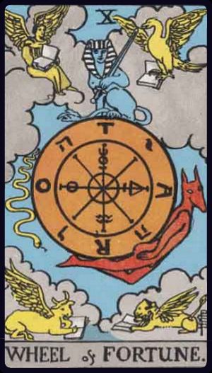 Tarot card Wheel of Fortune